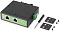 Фото-20 PoE-инжектор DIGMA DNP90W48GDXM, комплект на белом фоне: устройство, отвёртка, две монтажные пластины с отверстиями и набор винтов; изображение показывает элементы для установки и крепления.