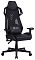 Фото-1 Кресло для геймеров CACTUS CS-CHR-090BL чёрный, эко.кожа/сетка, CS-CHR-090BL