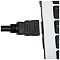 Фото-2 Видеокабель Cactus CS-HDMI.1.4-7 HDMI&ndash;HDMI, демонстрация подключения сбоку: чёрный штекер HDMI вставлен в боковой порт ноутбука, видны рельефный корпус коннектора, защита от перегиба и край клавиатуры; фото показывает посадку разъёма и сценарий использования на странице товара.
