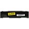 Фото-2 HDD Seagate Exos 7E10 ST8000NM018B, боковой вид: чёрная боковая грань с жёлтой наклейкой и белым штрих‑кодом; показывает расположение боковых меток и форму корпуса HDD для идентификации.