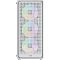 Фото-2 Корпус Ocypus Gamma C50 WH ARGB, фронтальный вид; показана передняя панель с круглой перфорацией, за которой видны три фронтальных ARGB-вентилятора, внизу расположен логотип Ocypus; фото помогает на странице товара показать конструкцию фасада и фронтальное охлаждение.