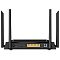 Фото-2 Маршрутизатор D-Link DSL-245GR/R1A, задняя панель: разъём питания, USB-порт, группа LAN-портов и отдельный разъём DSL, по краям четыре антенны, на белом фоне; важно для понимания вариантов проводного подключения на странице товара.