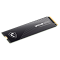 Фото-3 SSD MSI Spatium M560 1 ТБ M.2 2280 PCIe 5.0 NVMe, косой вид сверху; показан тонкий модуль с тёмной накладкой, логотипом MSI и длинной контактной кромкой справа; изображение важно для страницы товара, потому что показывает профиль и длину накопителя M.2 2280.