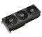Фото-4 Видеокарта ASUS Prime GeForce RTX 5080 OC, вид спереди; на фото чёрный корпус с тремя осевыми вентиляторами, прямые светлые линии на кожухе и интерфейс PCIe снизу; изображение показывает лицевую сторону модели для идентификации в карточке товара.