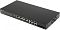 Фото-9 Коммутатор TP-Link SG2428P, фронтальный вид под углом справа. Видны верхняя крышка, лицевая панель с 24 портами RJ45 и правый торец корпуса с круглыми вентиляторами. Изображение важно для страницы товара, потому что показывает глубину корпуса и боковые элементы охлаждения.