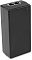 Фото-12 PoE‑инжектор DIGMA DNP65W52GTXP, вертикальный вид под углом; сверху два порта RJ45, чёрный корпус с матовой текстурой; важно для оценки габаритов и размещения портов сверху.