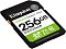 Фото-2 Карта памяти SDXC Kingston Canvas Select Plus 256GB — ракурс под углом: видны края корпуса и боковой переключатель Lock жёлтого цвета, читаются 256GB и SDXC; фото помогает оценить конструктивные элементы SD-карты для установки в устройство