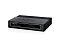 Фото-3 Коммутатор TP-Link TL-SF1016D, вид спереди слева. На фото показан чёрный корпус с фаской, фронтальной панелью индикаторов и вентиляционными прорезями на боковой части. Такой ракурс важен для страницы товара, так как показывает форму корпуса и настольное исполнение.