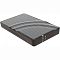 Фото-1 Внешний корпус для HDD/SSD Agestar 3UB2P 2.5, вид спереди под углом. На фото корпус с тёмной рамкой и серебристой крышкой с рисунком под карбон, прозрачной волнообразной вставкой и индикаторными значками на торце. Изображение помогает для страницы товара, потому что показывает дизайн корпуса и элементы индикации.