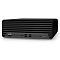 Фото-1 Настольный компьютер HP Elite 800 G9 SFF 7E5C9AV (Windows 11 Pro), вид спереди под углом: чёрный корпус &laquo;HP EliteDesk&raquo; с горизонтальными рёбрами; на нижней панели USB‑C и 4&times;USB‑A, тонкий слот, аудиоразъём и кнопка питания; для понимания передних подключений на странице товара.