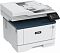 Фото-6 МФУ Xerox B305 &mdash; вид спереди слева на белом фоне; белый корпус с тёмно-синей верхней частью, логотип на передней панели, автоподатчик сверху и экран управления справа; важно для страницы товара, так как даёт представление о внешнем виде и расположении основных модулей.