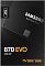 Фото-6 SSD Samsung 870 EVO 4TB, изображение лицевой стороны упаковки: чёрная коробка с маркировкой 4TB, надписью 870 EVO, указанием SATA 2.5 и изображением накопителя на фронте; фото показывает розничную упаковку товара.