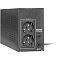 Фото-2 ИБП ExeGate Power Back BNB-600 600VA Tower EP244543RUS, вид сзади под углом; на фото две выходные розетки, кнопка автоматического предохранителя BREAKER и входной кабель питания, корпус чёрного цвета; изображение показывает подключения и элементы задней панели для страницы товара.