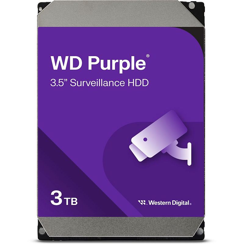 Фото Диск HDD WD Purple SATA 3.5" 3 ТБ, WD34PURZ