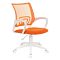 Фото-1 Кресло для операторов БЮРОКРАТ CH-W695NLT Оранжевый, сетка/ткань, CH-W695NLT/OR/TW-961