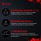 Фото-5 Гарнитура A4Tech Bloody MR720, чёрная, текстовая инфографика о подключении; показаны пиктограммы USB-C, USB-A, Bluetooth и штекера 3.5 мм, изображение важно для страницы товара с перечислением режимов подключения и совместимых устройств.