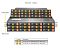 Фото-4 Система хранения Supermicro StorageSuperServer 521E‑E1CR24H, фронтальный вид (иллюстрация): 24 отсека hot‑swap с оранжевыми фиксаторами, слева кнопка питания и статусные индикаторы; серый корпус на белом фоне, показывает доступ к дискам на передней панели 2U.