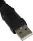 Фото-7 Веб-камера Oklick OK‑C008FH, крупный план USB‑A штекера кабеля; чёрный разъём и металлический коннектор на белом фоне, контекст — тип подключения к ПК