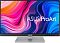 Фото-2 Монитор ASUS ProArt PA247CV, вид спереди; экран включён с заставкой ASUS ProArt, блок кнопок на нижней рамке справа; чёрный корпус, серебристая подставка с квадратным основанием, фото важно для идентификации монитора и панели управления