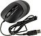Фото-7 Проводная мышь A4Tech Fstyler FM10 Grey с кабелем USB-A, вид сверху под углом; на фото рядом с мышью уложен провод и разъём USB-A, корпус тёмно-серый со светло-серым колесом; изображение показывает проводное подключение и комплект для страницы товара.
