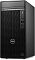 Фото-2 Настольный компьютер Dell OptiPlex 7020 Tower, фронтальный вид; показана чёрная передняя панель с крупной диагональной решёткой, логотипом Dell, отсеком сверху, кнопкой питания, аудиоразъёмом, двумя USB-A, одним синим USB-A и одним USB-C; фото нужно для демонстрации основного внешнего вида и передних интерфейсов.