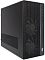 Фото-6 Настольный компьютер iRU Tactio 310H6SEA Midi Tower, вид спереди справа под углом без подсветки; через фронтальную сетку видны два вентилятора, на боковой стойке расположены кнопка питания, аудиоразъём и три USB-порта, чёрный корпус; изображение показывает конструкцию передней панели для страницы товара.