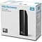 Фото-4 Внешний HDD WD Elements Desktop 12TB WDBWLG0120HBK, коробка упаковки: на лицевой стороне надпись WD Elements и значок 12 TB, изображение чёрного вертикального накопителя и логотип WD; фото показывает товар в розничной упаковке на странице модели.