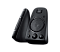 Фото-3 Акустическая система Logitech Z623 2.1, сателлитные колонки крупным планом; показаны наклонные корпуса, верхняя маркировка THX, круглая фронтальная сетка и три регулятора на правой колонке; изображение раскрывает конструкцию управляющей колонки для страницы товара.