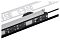 Фото-8 Блок розеток PDU TSMO Rem REM-32 Zero-U R-32-16S-8C19-A-AM-1420-K, вид тыльной/внутренней части: чёрная монтажная планка с прорезями и крепёжным узлом, рядом светлая направляющая; важно для понимания элементов крепления и организации кабелей в стойке.