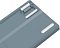 Фото-11 Клавиатура A4Tech S87 USB Energy Ash, крупный план левой задней ножки; на фото показаны откидная ножка, белая вставка против скольжения и нижняя часть корпуса с логотипом Bloody, серый цвет; изображение показывает детали основания и опор для страницы товара.
