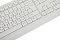 Фото-15 Клавиатура A4Tech FG1012 White — крупный план зоны буквенных клавиш: русская раскладка, клавиши FN и Alt Gr, рядом блок стрелок; изображение нужно, чтобы показать символы и служебные клавиши.