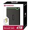 Фото-3 Упаковка внешнего HDD Transcend StoreJet 25M3 4 ТБ, вид под углом: коробка с изображением диска, логотипом Transcend и отметкой объёма 4TB; на белом фоне для показа комплектации и маркировок на странице товара.