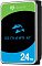 Фото-2 Жёсткий диск Seagate SkyHawk AI ST24000VE002 SATA 3.5" 24 TB, вид спереди под углом; на фото лицевая этикетка с зелёно-чёрно-синей графикой, чёрный корпус и боковая толщина накопителя; изображение на светлом фоне дополняет страницу товара, показывая форму корпуса и исполнение 3.5".