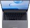 Фото-5 Ноутбук HONOR MagicBook X16 2026 BRG-X 5301ARGN, вид сверху на клавиатуру и экран. На фото видны полноразмерная клавиатура с цифровым блоком, широкий тачпад, узкие рамки и шарнир по всей ширине корпуса. Изображение показывает рабочую поверхность ноутбука на странице товара.