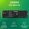 Фото-7 SSD Digma MEGA M2 2TB, информационный постер на зелёном фоне; по центру изображён модуль M.2 2280, внизу указаны интерфейс PCIe 3.0 x4, объём 2 TB и форм-фактор M.2 2280. Изображение показывает ключевые параметры серии для страницы товара.