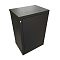 Фото-2 Настенный шкаф WRline WR-TW 18U 600x450 мм, чёрный, вид сзади сверху. На фото показаны задняя стенка, верхняя панель с прямоугольным кабельным вводом и точки крепления боковой панели. Изображение помогает оценить подвод кабеля и конструкцию корпуса с тыльной стороны.