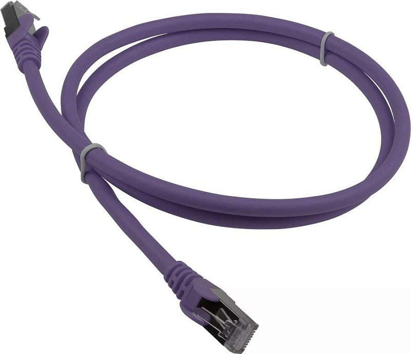 Фото Патч-корд LANMASTER FTP кат. 6a фиолетовый 1 м, LAN-PC45/S6A-1.0-VI