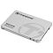 Фото-7 SSD Transcend SSD220S TS480GSSD220S 480GB, ракурс сверху справа. Видны верхняя панель, боковая грань и крепёжные точки на кромке, корпус серебристый. Фото помогает оценить форму корпуса для установки в совместимое устройство.