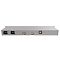 Фото-3 Маршрутизатор MikroTik RouterBOARD 1100x4 RB1100x4 — вид сзади; разъёмы питания и вентиляционная решётка/вентилятор, серый металлический корпус; фото на белом фоне важно для понимания подключения питания на странице товара.