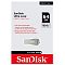 Фото-2 Упаковка USB‑накопителя SanDisk Ultra Luxe 64GB: блистер на сером фоне с красной плашкой SanDisk, изображение флешки и маркировка &laquo;64GB&raquo;; важно для карточки товара, чтобы увидеть заводскую упаковку и обозначения модели.