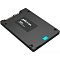 Фото-3 SSD Crucial 7400 Pro 2.5 3.84 TB, вид сверху под противоположным углом; показаны лицевая крышка с наклейкой Micron 7400, передний разъём и голубая сервисная вставка на правой стороне корпуса; тёмно-серый корпус на светло-сером фоне, фото дополняет страницу товара другим ракурсом лицевой стороны накопителя.