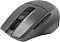 Фото-12 Беспроводная мышь A4Tech Fstyler FG30 Grey, вид сверху под углом; графитовый асимметричный корпус, чёрное колесо прокрутки, кнопка DPI и две боковые кнопки на правой стороне изображения; ракурс показывает общую форму модели для страницы товара.