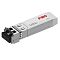 Фото-1 Трансивер FIBO SFP+ (FT-S10-M8503LD), вид под углом сверху; металлический модуль с LC-разъёмом под чёрной заглушкой, логотип FIBO на верхней наклейке, металлическая защёлка у разъёма; изображение на белом фоне для распознавания SFP+ и разъёма LC на странице товара.