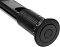Фото-6 Сетевой разветвитель Premier PX-BL-VRT-3R-BLK, чёрный, вид под углом на верхнюю крышку; показаны круглая плоская крышка, рифлёная монтажная втулка и часть корпуса с одной розеткой, для страницы товара с обзором верхней части в сложенном положении.