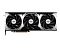 Фото-1 Видеокарта MSI GeForce RTX 5080 Ventus 3X OC, вид строго спереди. На фото три вентилятора, серебристая рамка кожуха и черная центральная секция. Серебристо-черный корпус; изображение для карточки товара, показывает фронтальный дизайн и компоновку охлаждения.