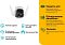 Фото-3 Камера видеонаблюдения TP-Link TC65 — инфографика с функциями; изображение камеры и набор пиктограмм (ночное видение, слот microSD, микрофон/динамик, сигнализация звуком/светом, обнаружение движения, уличный корпус) с русскими подписями; поясняет возможности устройства на странице товара.