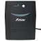 Фото-2 ИБП Powerman Back Pro Plus 1500, фронтальный вид на белом фоне; чёрная лицевая панель с круглой кнопкой питания, тремя индикаторами состояния и логотипом Powerman по центру; для страницы товара важно, потому что показывает переднюю панель и индикацию работы устройства.
