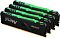 Фото-3 Комплект памяти Kingston FURY Beast RGB 4х8 ГБ DIMM DDR4 3600 МГц, KF436C17BBAK4/32