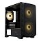 Фото-2 Корпус HSPD M321 Mini Tower Без БП чёрный, M321-TGBK-ARGB