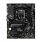 Фото-3 Материнская плата MSI PRO B760-P WIFI DDR4, вид платы сверху; видны сокет LGA 1700, четыре слота памяти DDR4, радиаторы подсистемы питания и несколько слотов PCIe, плата чёрного цвета; фото важно для понимания компоновки модели на странице товара.